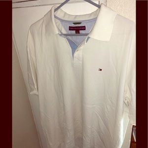 White Men’s Tommy Hilfiger Polo Shirt